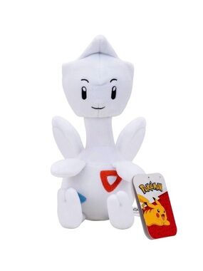 Pokémon Togetic Plush - White with Red & Blue Accents